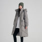 White Duck Down High-end Warm Women's Slimming Pinghu Coat