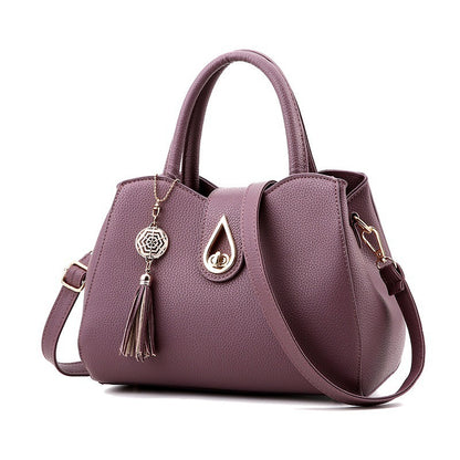 Women Handbag Bag Ladies Tassel High Quality PU Leather Totes Bags Brief Women Shoulder Bag Ladies Bags