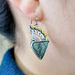 Creative Mechanical Triangle Marbling Earrings