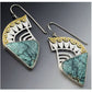 Creative Mechanical Triangle Marbling Earrings