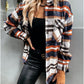 Autumn And Winter Long-Sleeved Plaid Printed Jacket Shirt Jacket