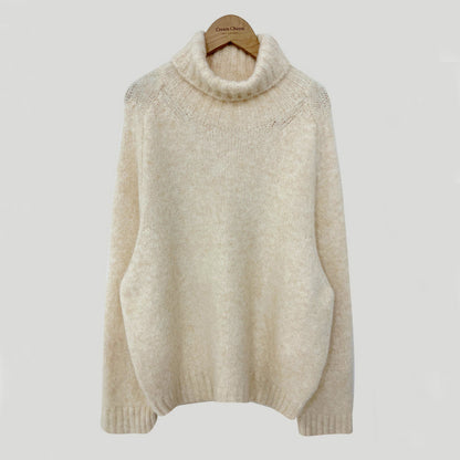 Retro Turtleneck Warm Pullover Bottoming Sweater Loose Outer Wear