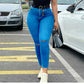 Internet Popular Slim-fitting Elastic Denim Skinny Pants