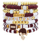 Super Bowl Rugby Game Day Polymer Multi-layer Twin Polymer Clay Bracelet Suit