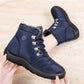 Hiking Shoes Warm Women's Snow Boots Lace-up Waterproof