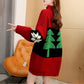 Christmas Turtleneck Sweater Women's Mid-length