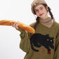 Cat Sweater Women's Autumn And Winter Lazy Leisure Pullover Knitted