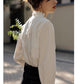 Women's Lace Collar Solid Color Shirt