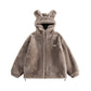 Coral Fleece Cotton Rabbit Ears Coat