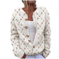 3D Digitaldruck Strickjacke Strickmantel Imitation Pullover Damenbekleidung