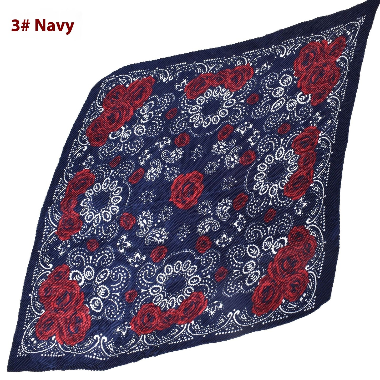 Fashion Retro Rose Pattern Large Kerchief