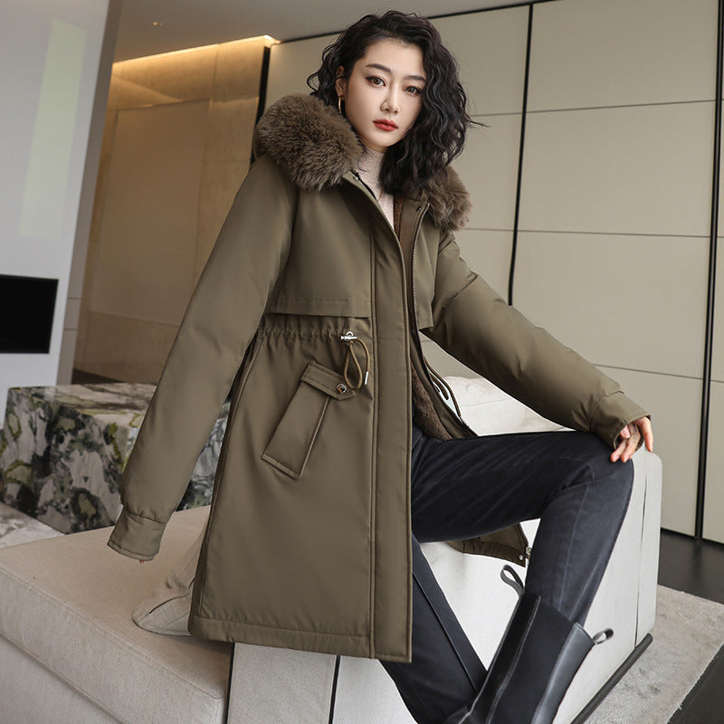 Korean Style Small Waist Down Coat