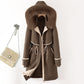 Women's Cotton-padded Coat With Removable Lining Hooded Down