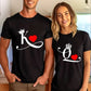 Love Valentine'S Day T-Shirt,   Couple T-Shirt, Couple Christmas, Fashion Casual T-Shirt, Short-Sleeved T-Shirt