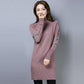 Autumn And Winter Fleece-lined Thickened Woolen Dress