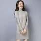 Autumn And Winter Fleece-lined Thickened Woolen Dress