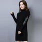 Autumn And Winter Fleece-lined Thickened Woolen Dress