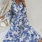 Ladies Fashion Summer Flowy Print Dress