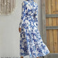 Ladies Fashion Summer Flowy Print Dress