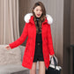 Cotton Coat Slim Fit Fur Collar Thickened