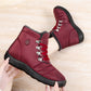 Hiking Shoes Warm Women's Snow Boots Lace-up Waterproof