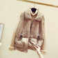 Winter New Polo Collar Lamb Wool Vest Women's Short Korean Style