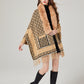 Women's Waterproof Mink Velvet Big Fur Collar Classic Plaid Sweater Coat