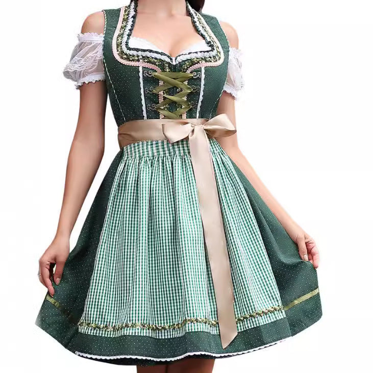 Minivestido sexy para mujer, estilo Dirndl, para Halloween, para Barpool