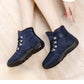 Hiking Shoes Warm Women's Snow Boots Lace-up Waterproof