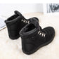 Hiking Shoes Warm Women's Snow Boots Lace-up Waterproof