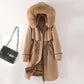 Women's Cotton-padded Coat With Removable Lining Hooded Down