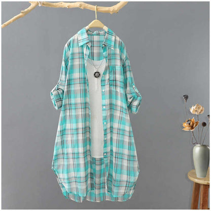 Summer Japanese Sun Protection Shirt Women's Mid-length Loose